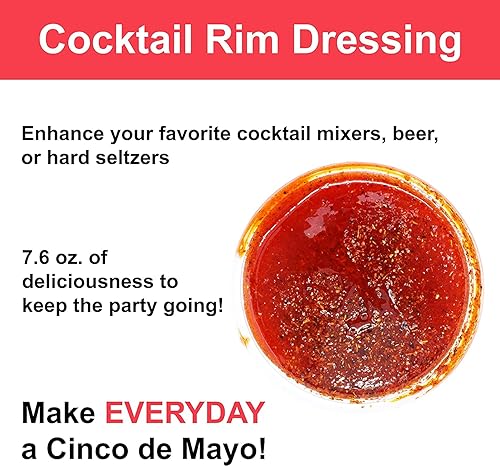 Vista 39 de Cinco de Mayo Chamoy - Aderezo para borde de cóctel (3 recipientes de 7.6 onzas)