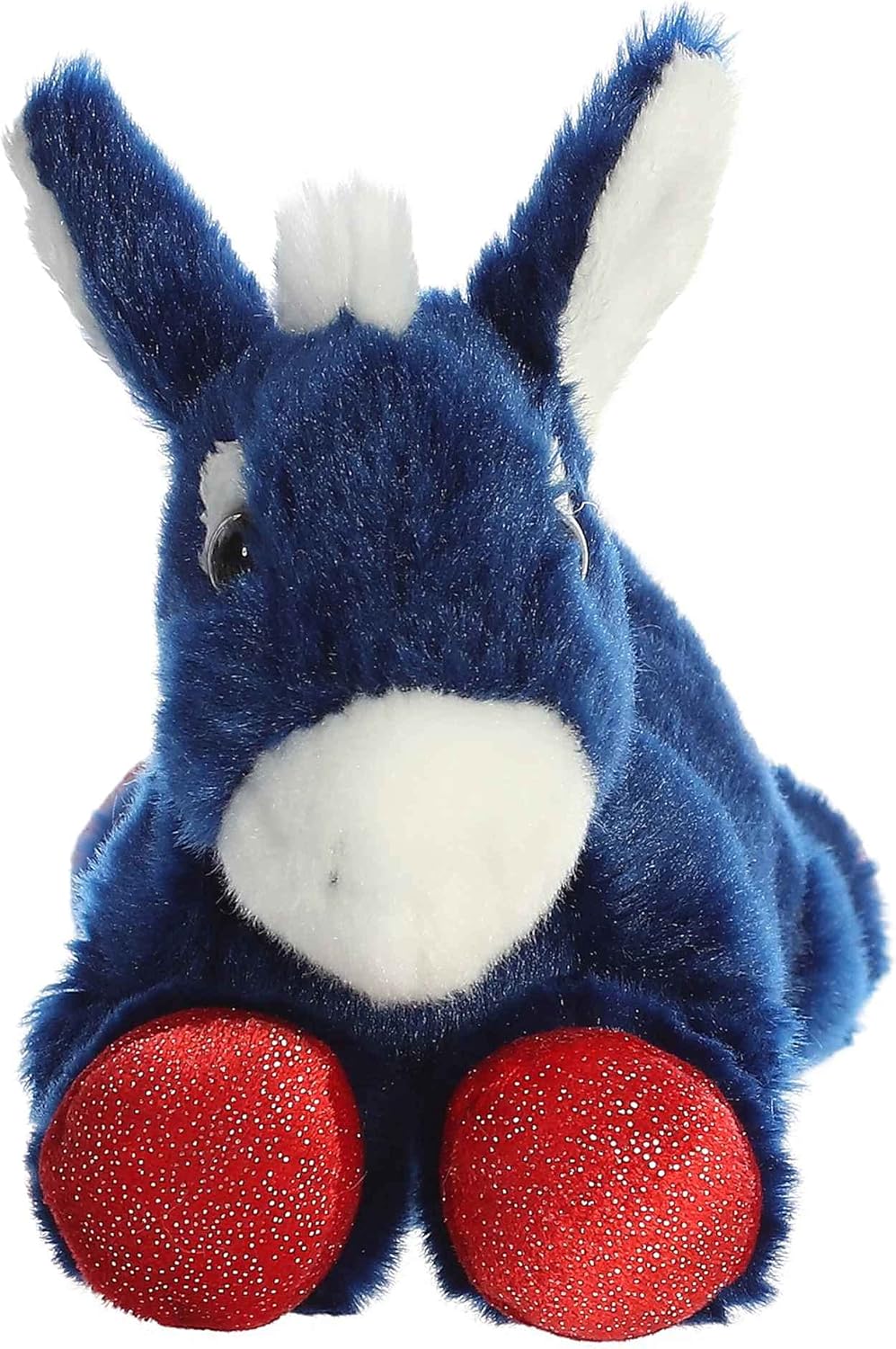 Aurora® Adorable Mini Flopsie™ Brave Donkey Stuffed Animal - Playful Ease - Timeless Companions - Blue 8 Inches - Image 2