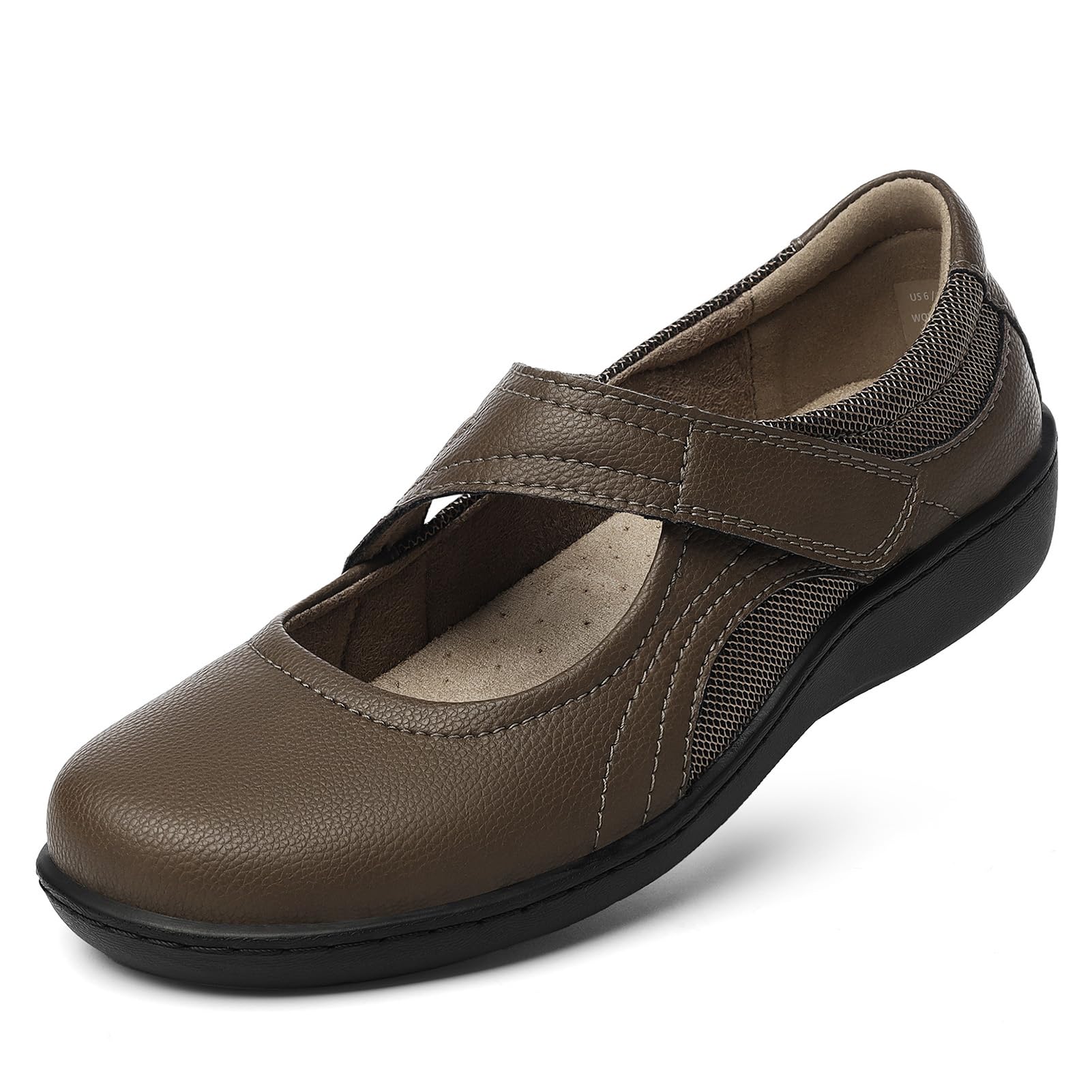 Oviaric Damskie klasyczne wygodne buty do chodzenia Mary Jane modne buty na co dzień urocze zamknięte palce wsuwane lekkie oddychające buty do chodzenia