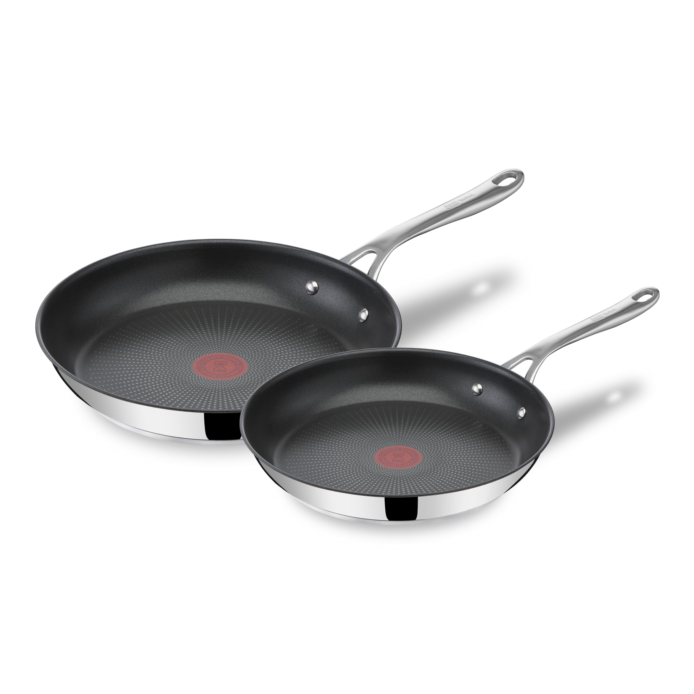 Tefal Jamie Oliver Stainless Steel Frying Pan Set, 20 and 28 cm