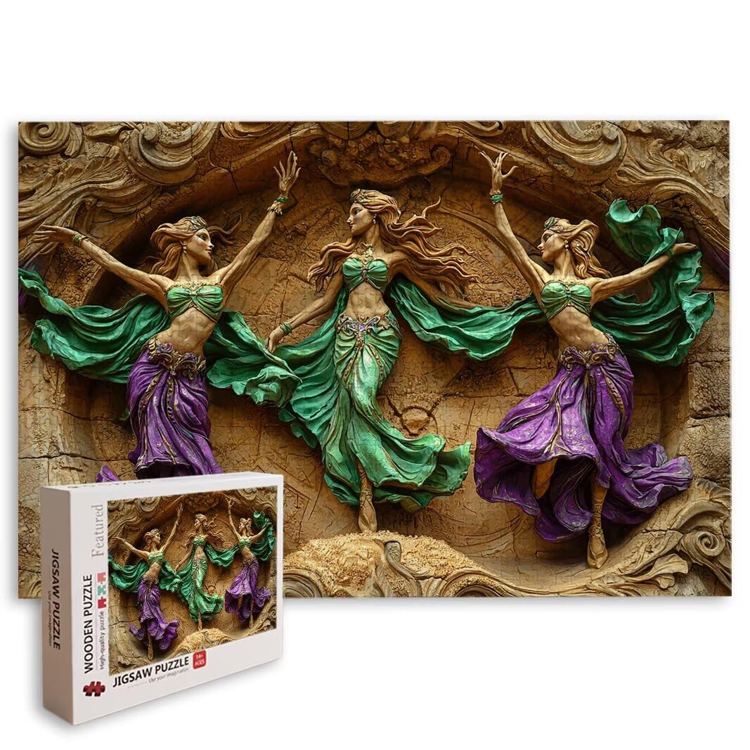 Puzzle tancerki, puzzle 3000 sztuk dla dorosłych, prezent dla kobiet -8932