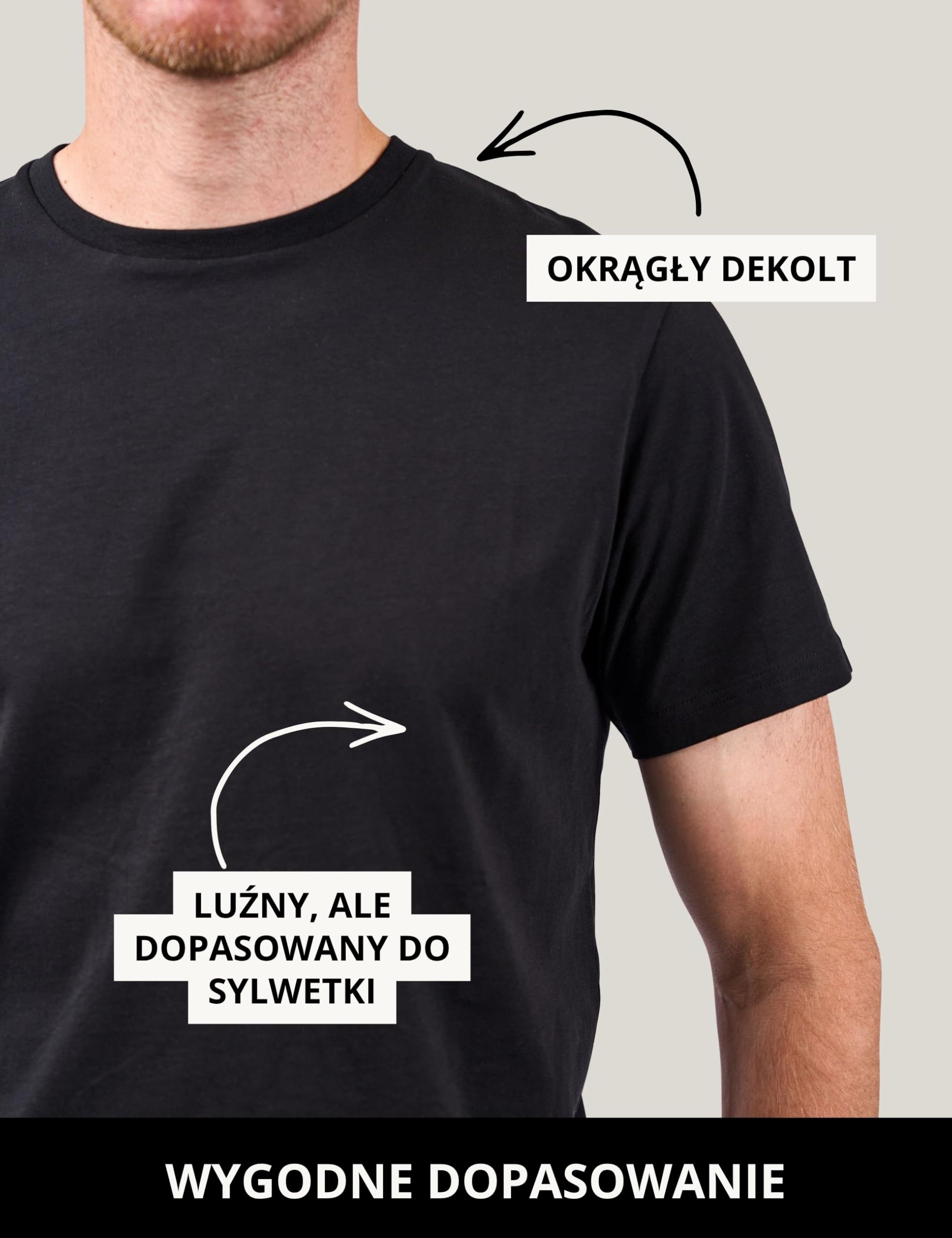 Basic Treasure 2/3-pak męskiej koszulki z krótkim rękawem lub koszulki z długim rękawem