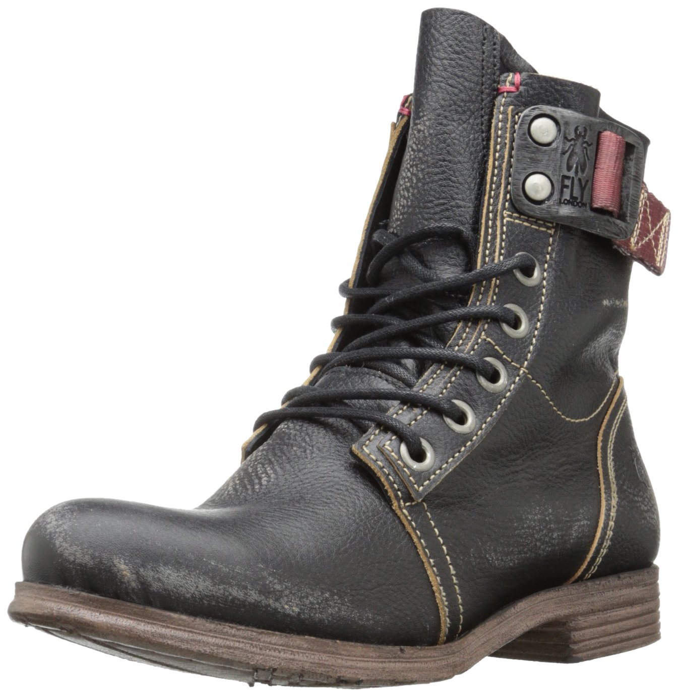 Fly London Stay Kraft, Women's Biker Boots, Black, 3 UK