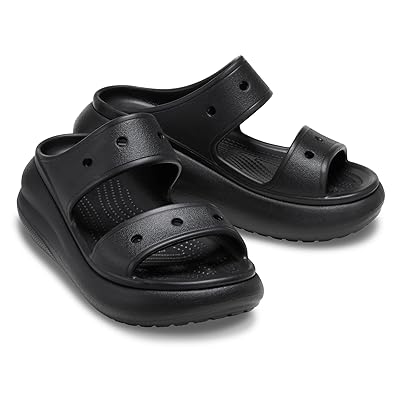 Crocs Classic Crush Sandal Shoes Black