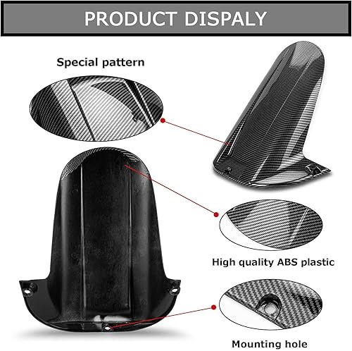 Miniatura 4 de Guardabarros trasero para motocicleta, protección contra salpicaduras, neumático a prueba de abrazo para YZF R1 1998 1999 2000 2001 (color de fibra