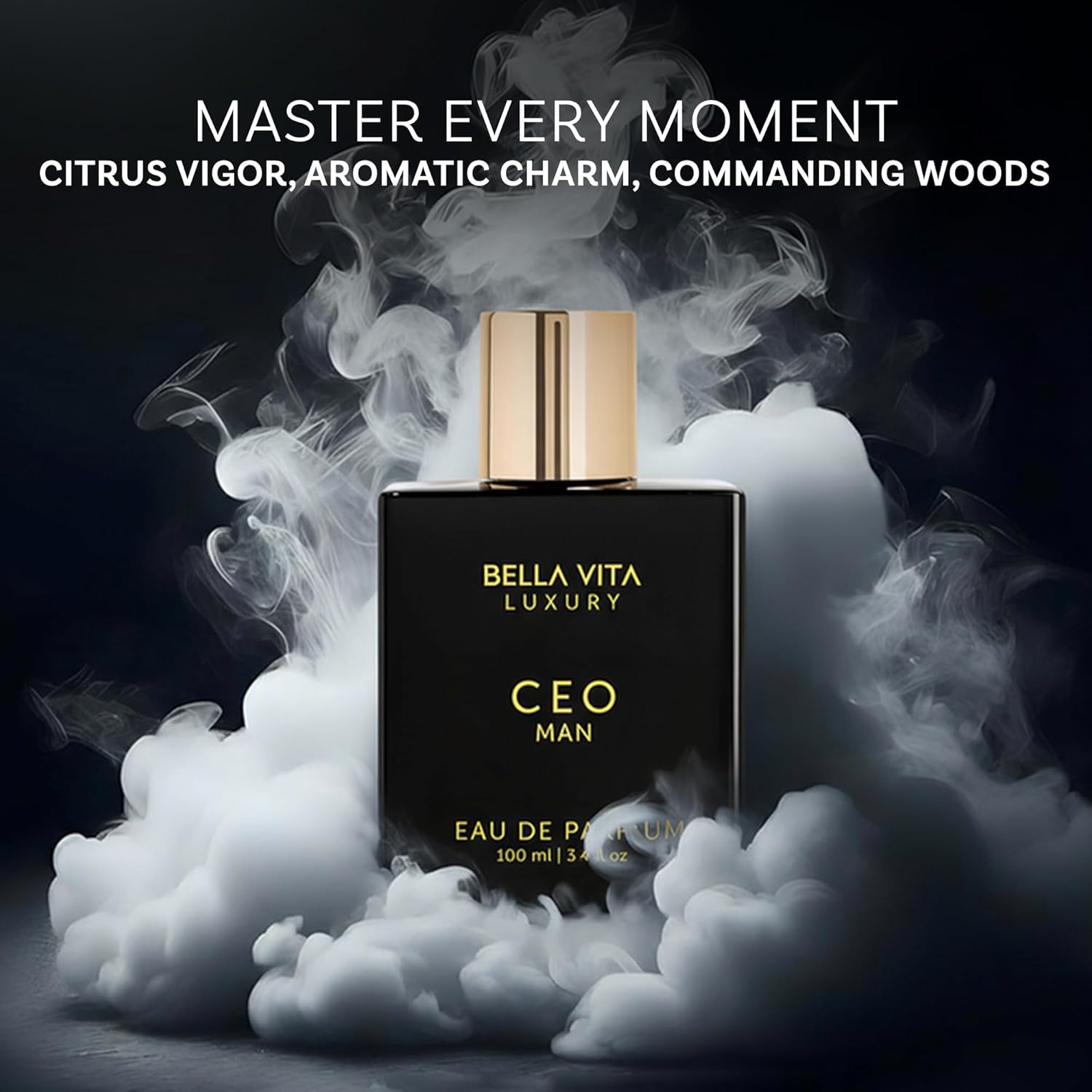 BellaVita Luxury CEO Man Perfume for Men (3.38 fl.oz) | Long-Lasting Men's Perfume with Lemon, Lavender, Tonka Vetiver & Moss Fragrance for Man - Image 6