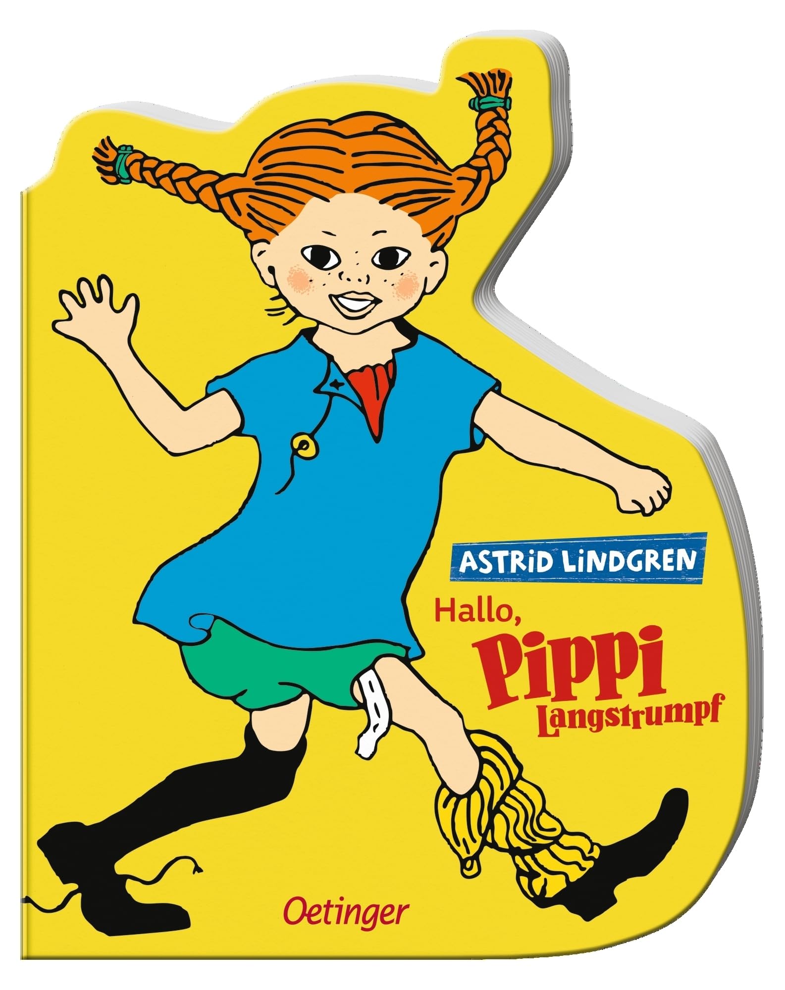 Hallo, Pippi Langstrumpf!: Konturgestanztes Pappbilderbuch zum Kennenlernen des Klassikers für Kinder ab 2 Jahren
