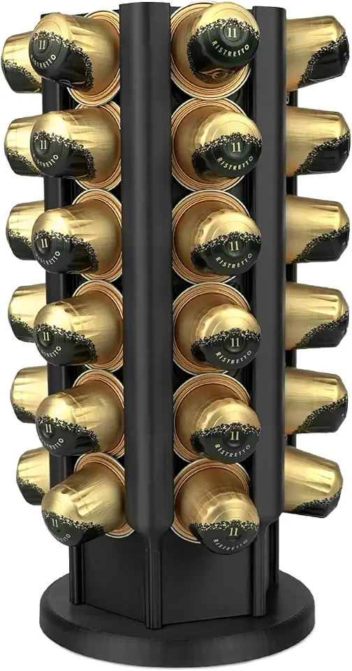 Suporte Porta Cápsulas Compátivel para Nespresso Original Nespresso Vertical Giratório 36 Un