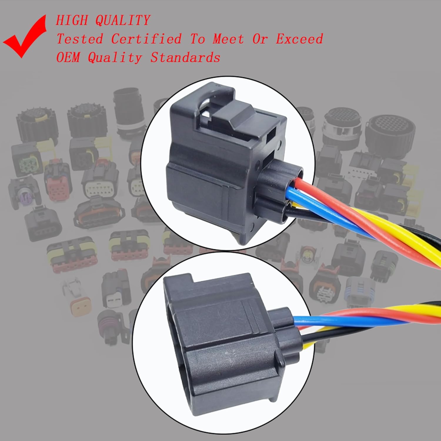 Transmission Governor Pressure Sensor Connector Pigtail 4799758 04799758AD 45RFE 545RFE 68RFE Compatible with Chrysler Dodge Durango Ram 1500 2500 3500 Wrangler Grand Cherokee Liberty Aspen(A)