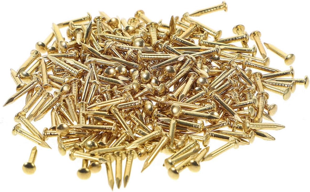 100pcs Copper round Head Nails for Picture Frame Hanging