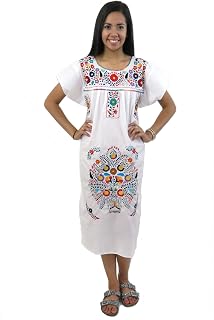Mexican Dress Puebla Hand Embroidered