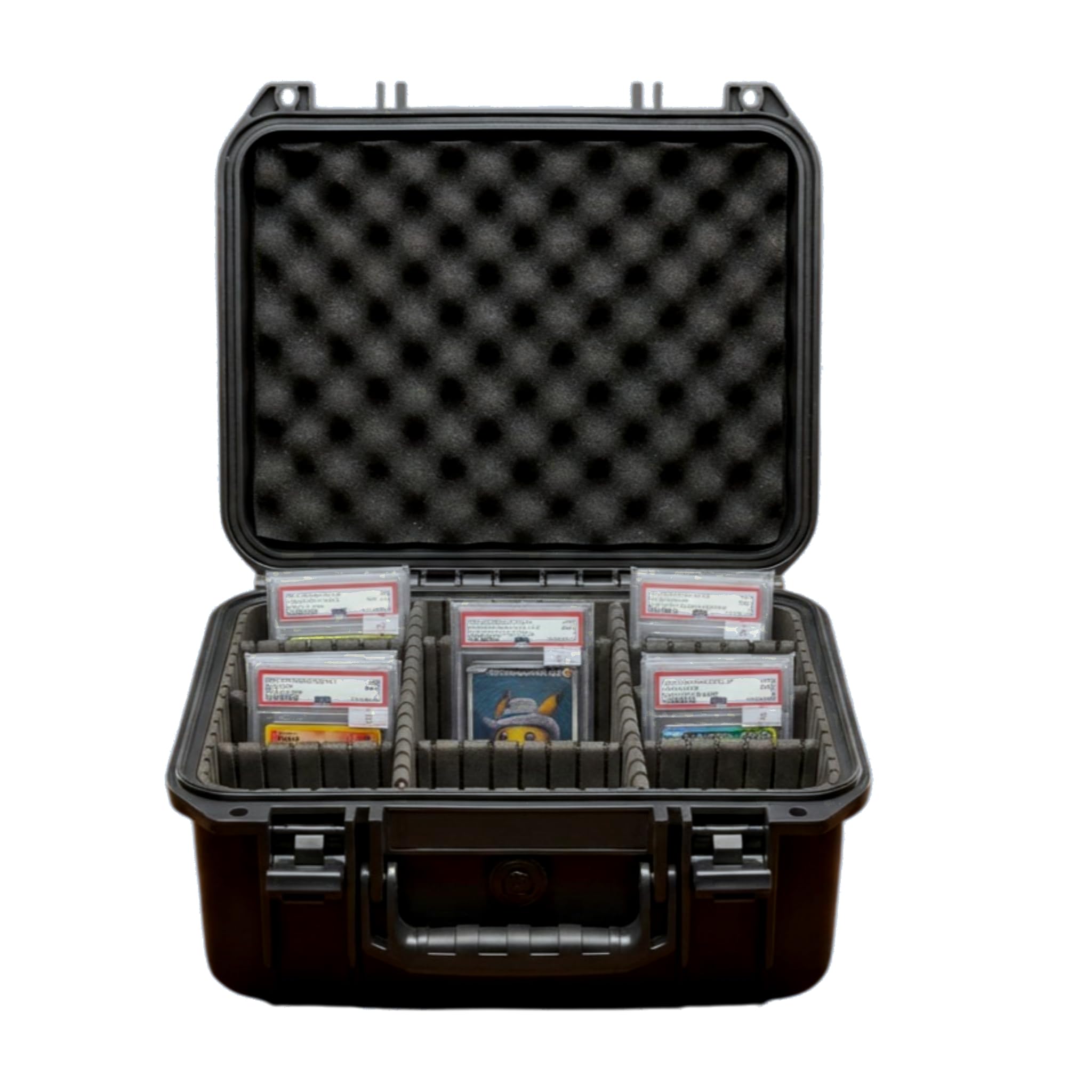 PUKARA Modular Trading Card Storage Case – Heavy Duty Hard Case with Adjustable Compartments, Fits Graded Cards, One Touch & Toploaders, Water Resistant Collector Box — image 1