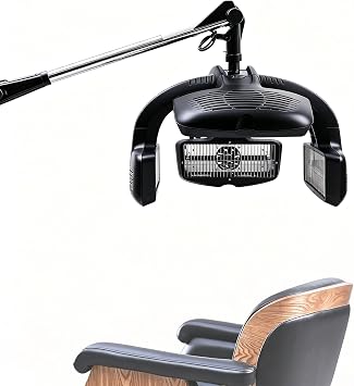 Wall Mount Hair Dryer & Hair Color Processor, 5 Heating Discs Each with Adjustable Heat, Multifunction LCD Screen for Drying, Care, Perming, Coloring & Hot Oil