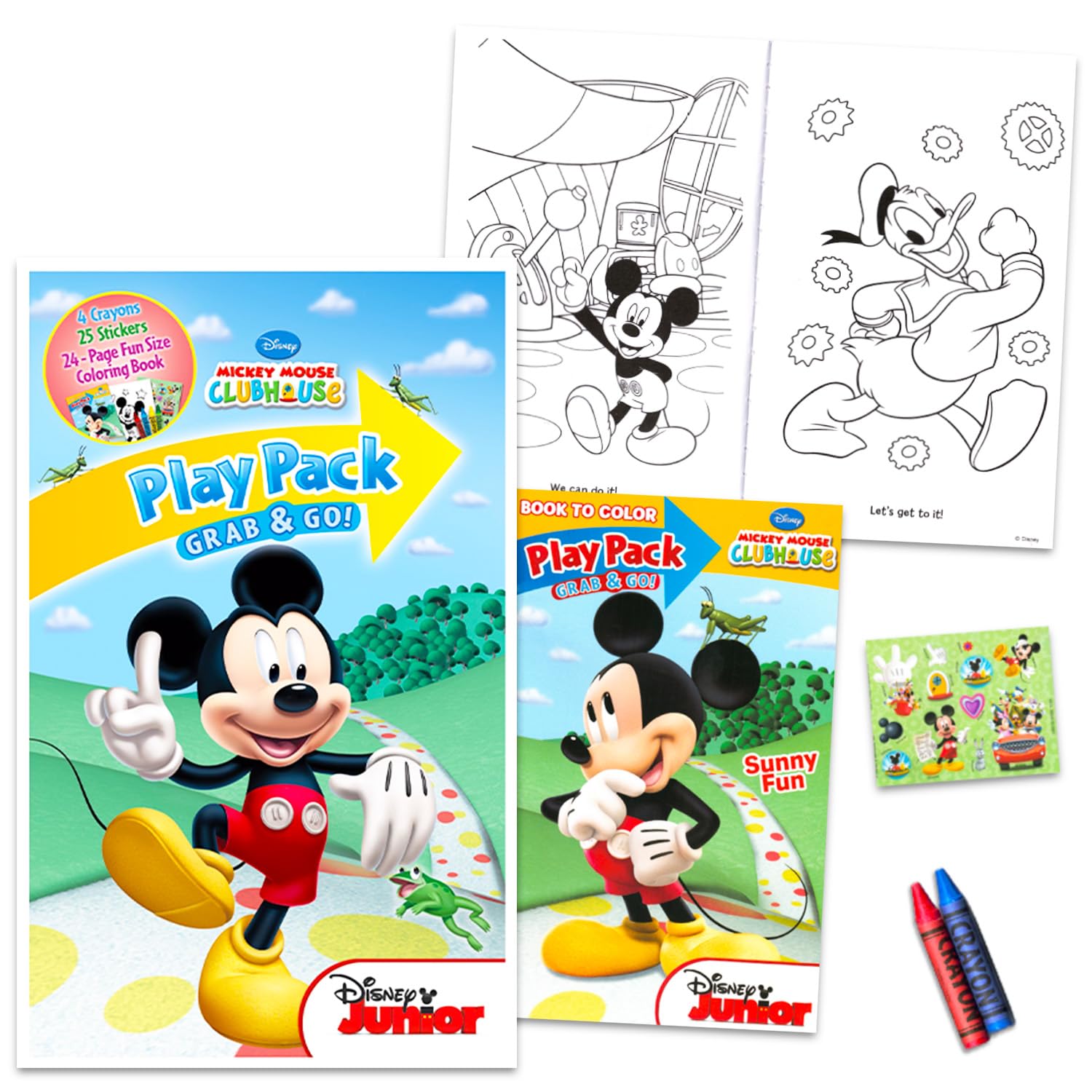 Disney Zestaw upominków na przyjęcie urodzinowe Myszki Miki – 12 pakietów do zabawy dla chłopców, dziewcząt z mini kolorowankami i nie tylko, upominki na imprezę Mickey dla dzieci