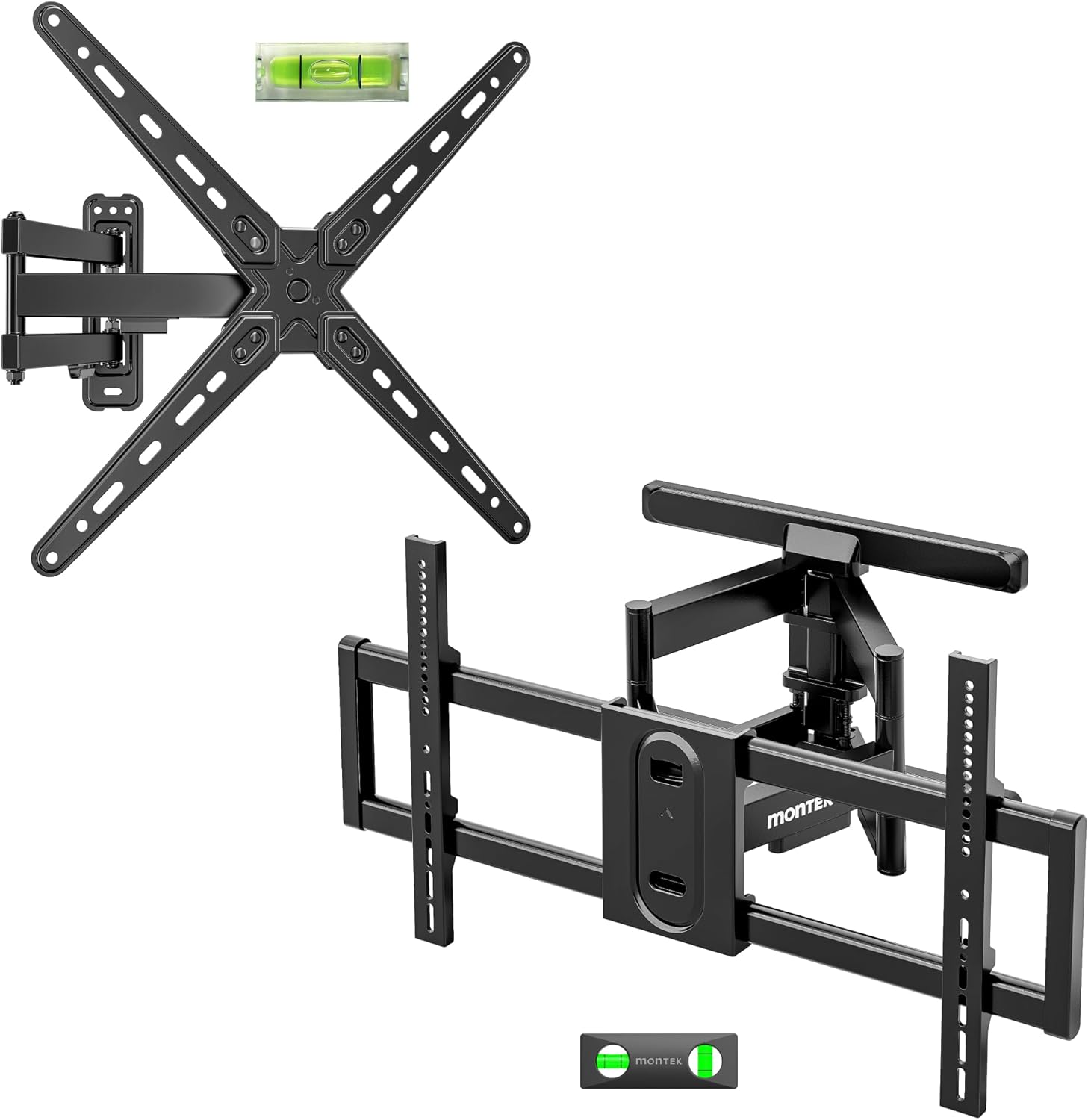 monTEK Full Motion TV Wall Mount Bracket for LED LCD Flat