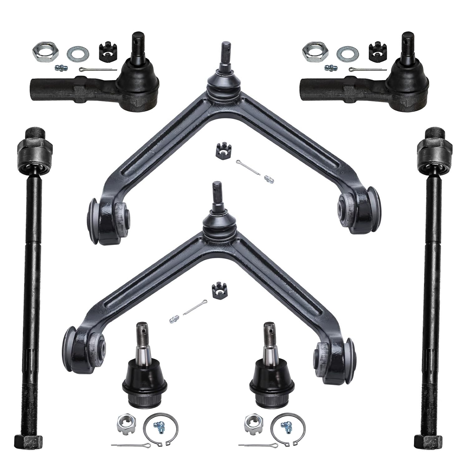 Detroit Axle - 8pc Front End Suspension Kit for 2002-2005 Dodge Ram 1500