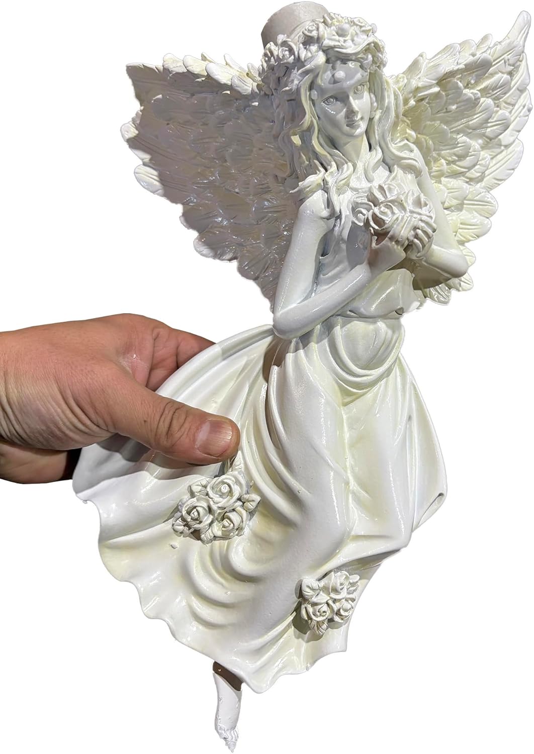 FixtureDisplays® Wall Sconce Light Fixture Up Lamp Bedroom Living Hallway Dinning Sanctuary Angel 15861-LEFT-NF