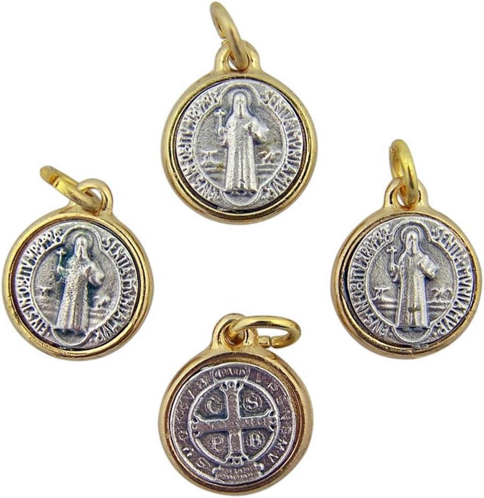 Needzo Religious Gifts Gold and Silver Tu Toned Base Medal