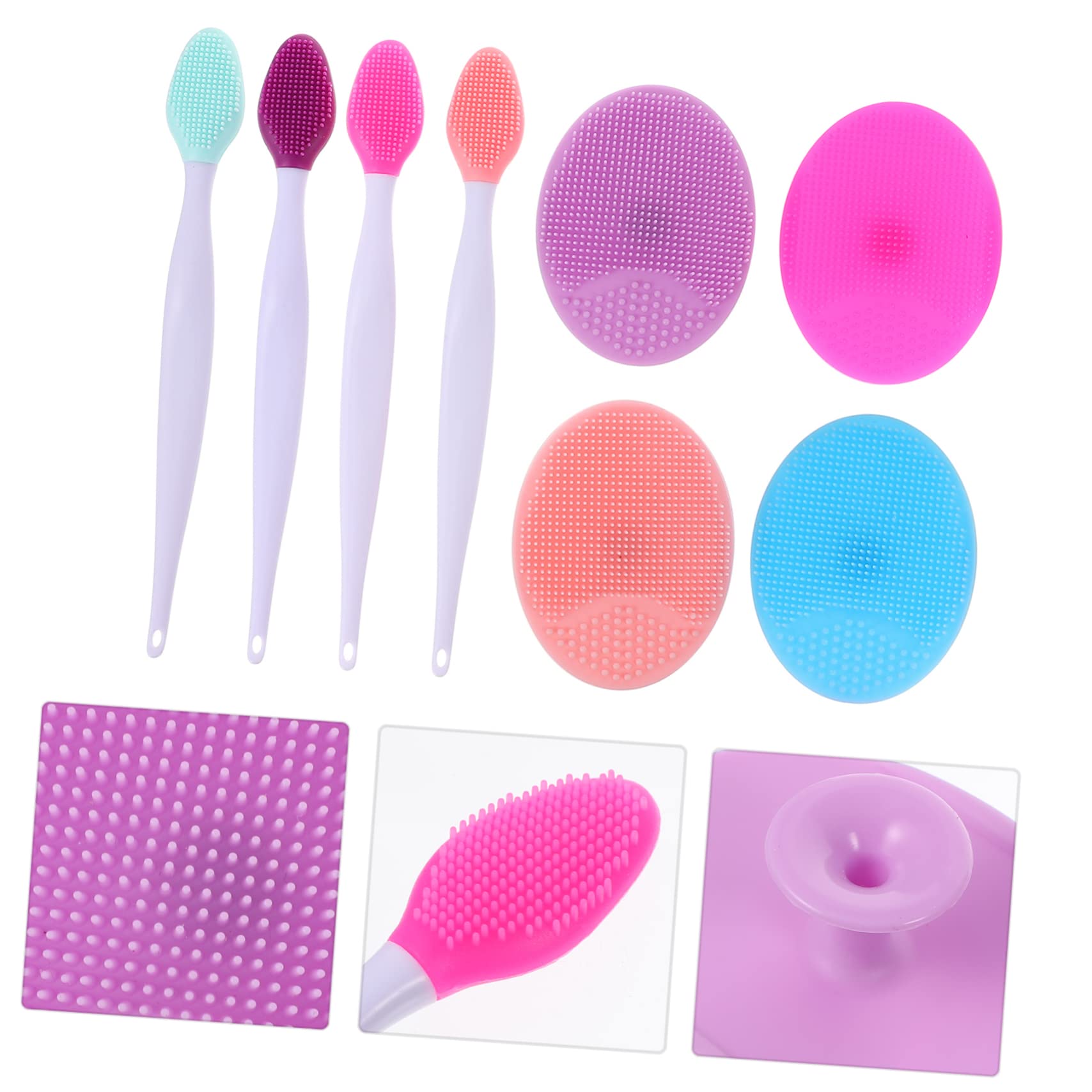 Ipetboom 1 Set Silicone Beauty Brush Facial Tools Nose Exfoliator Facial Exfoliating Brush Silicone Beauty Tool Face Cleaning Plastic