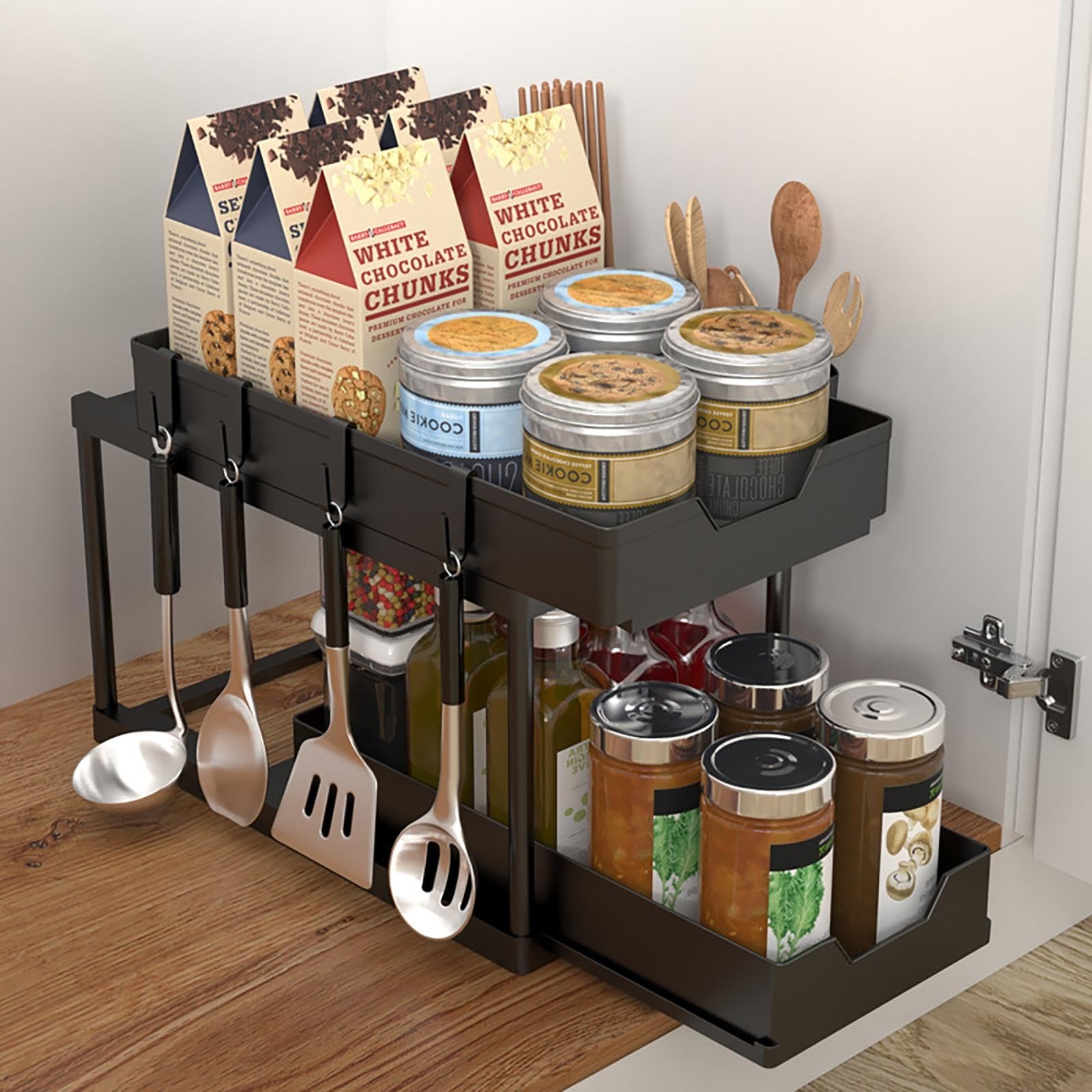 Unterschrank-Organizer 2er Set Doppel Ausziehbar