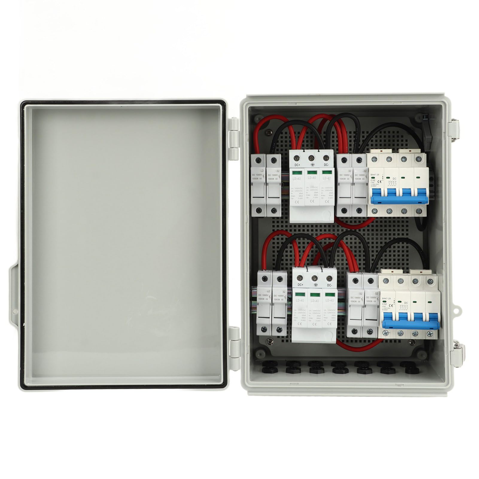 Solar-PV-Sammelbox 4 in 2 Out IP65 Wasserdicht für den Außenbereich