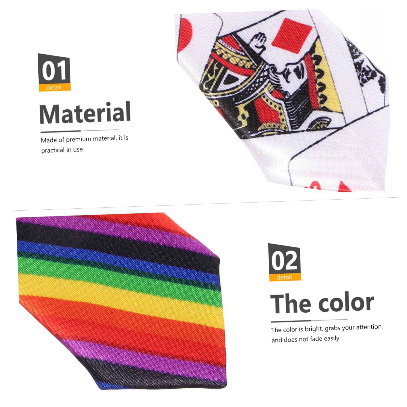 10piezas Corbatas De Fiesta Imprimidas Accesorios Para Disfraces De Hombre Celebraciones Temáticos