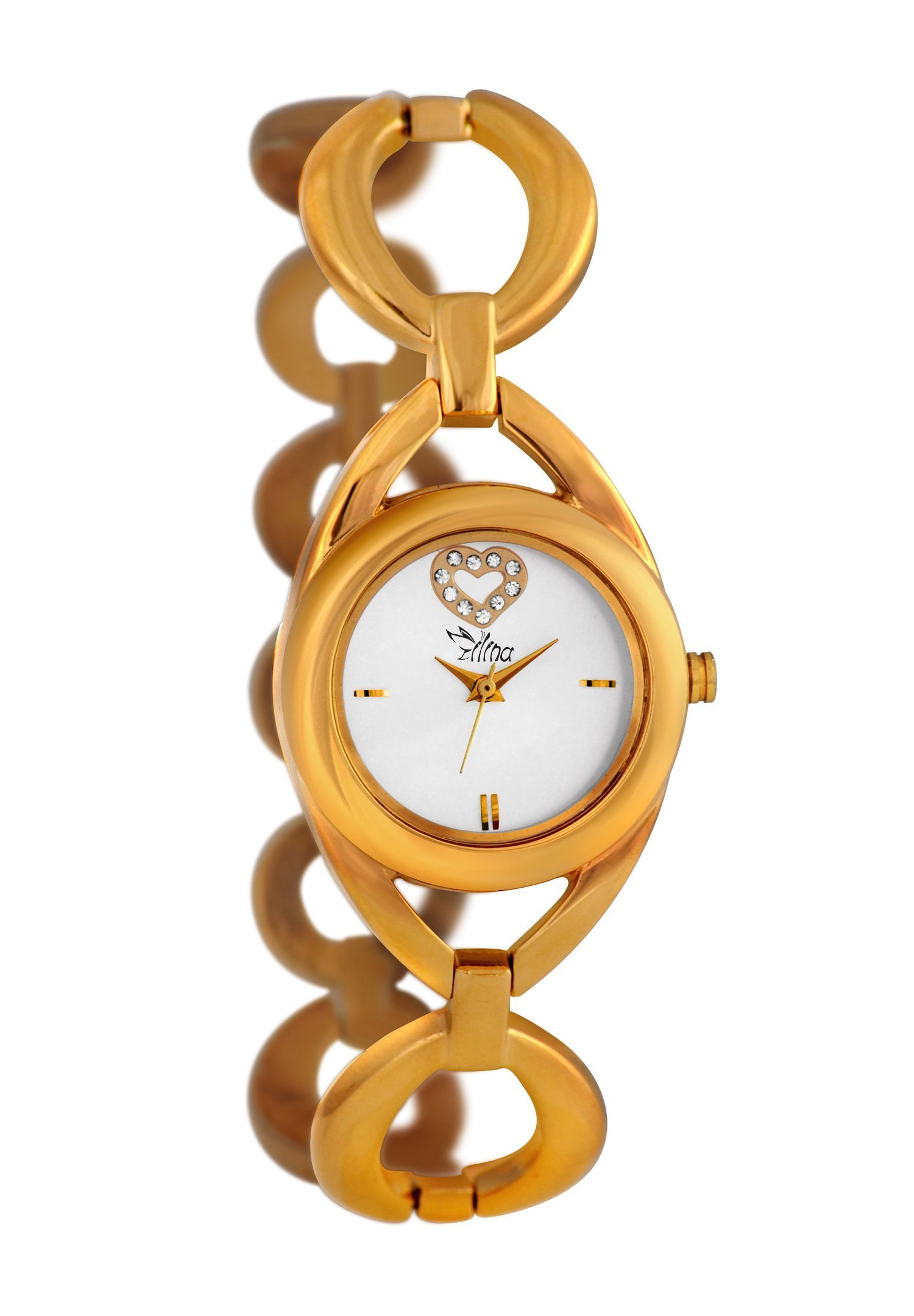 Ilina Analog White Dial Womens Watch IQILIHEARTGLD (B00Q4BU61W) Amazon Price History, Amazon Price Tracker