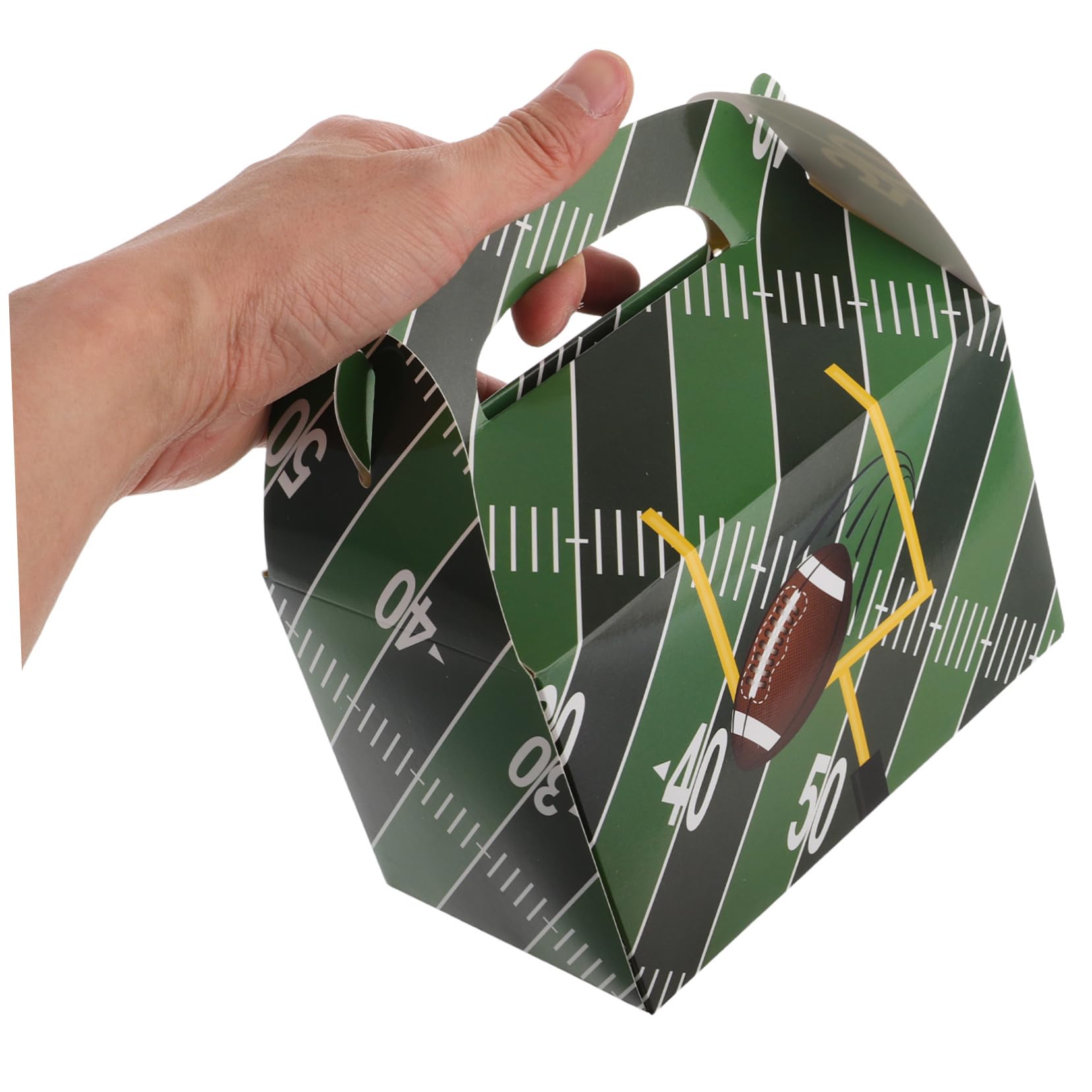 TOPBATHY 50 Pezzi Scatole per Dolci Tema Calcio Confezioni per Feste Sacchetti per Compleanni e Shower Scatole per Snack Sportivi