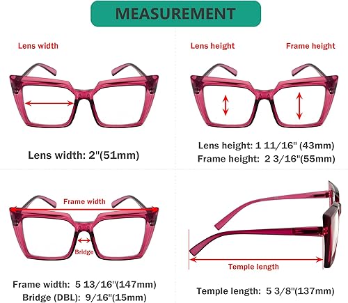 Miniatura 9 de Eyekepper Gafas de lectura de gran tamaño para mujeres lectoras de moda