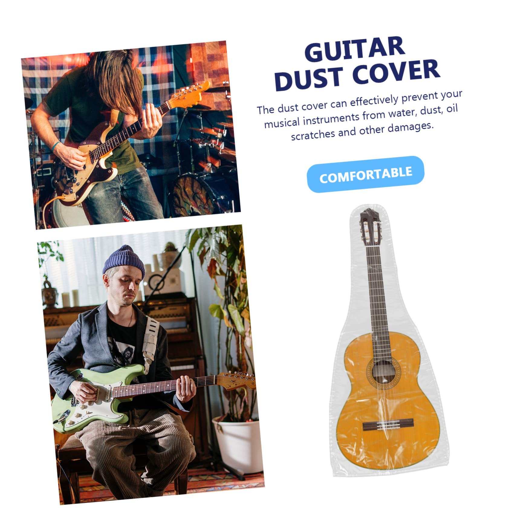 GOOHOCHY Acoustic Guitar Cover Waterproof Pvc Bass Guitar Protector Dust Cover for Electric