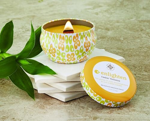 Miniatura 71 de Root Candles Seeking Balance Wood Wick Spa Candle Velas de aromaterapia, 6.5 onzas, Renovación: ciprés marino y hoja de cedro Renovación: Ciprés