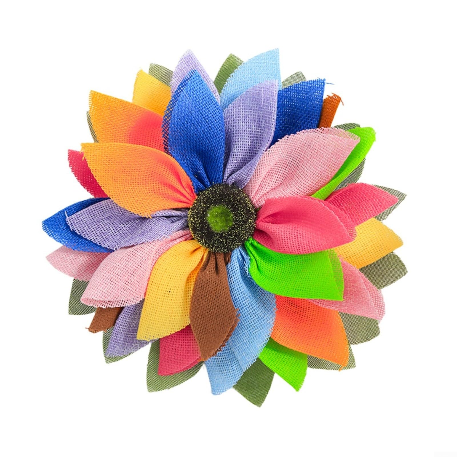 Couronne de tournesols artificiels pour illuminer votre decoration d'interieur