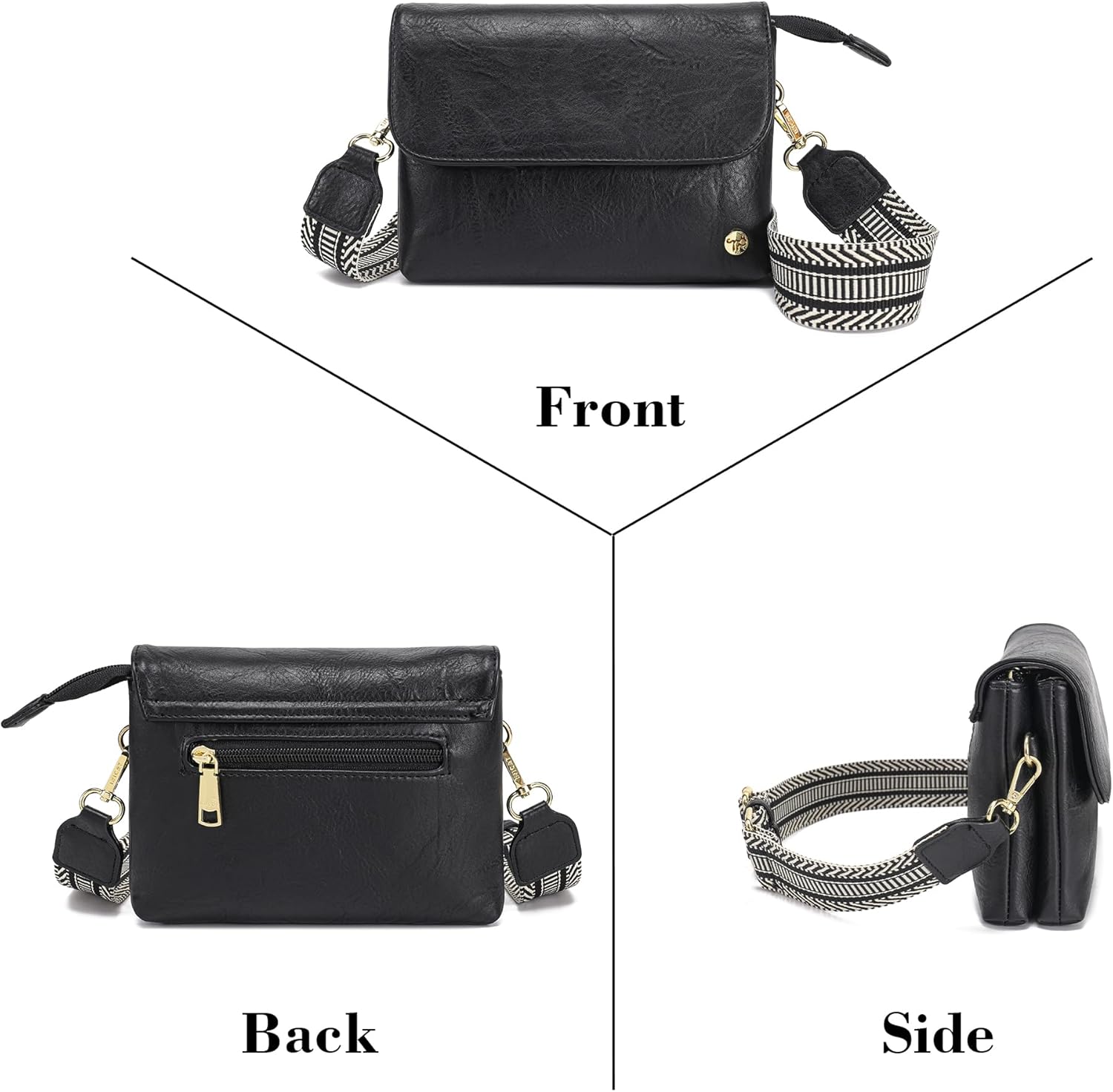 MINICAT RFID Blocking Small Crossbody Bags for Women Vegan Leather Mini Travel Purses Cell Phone Purse Cross Body Bag - Image 7