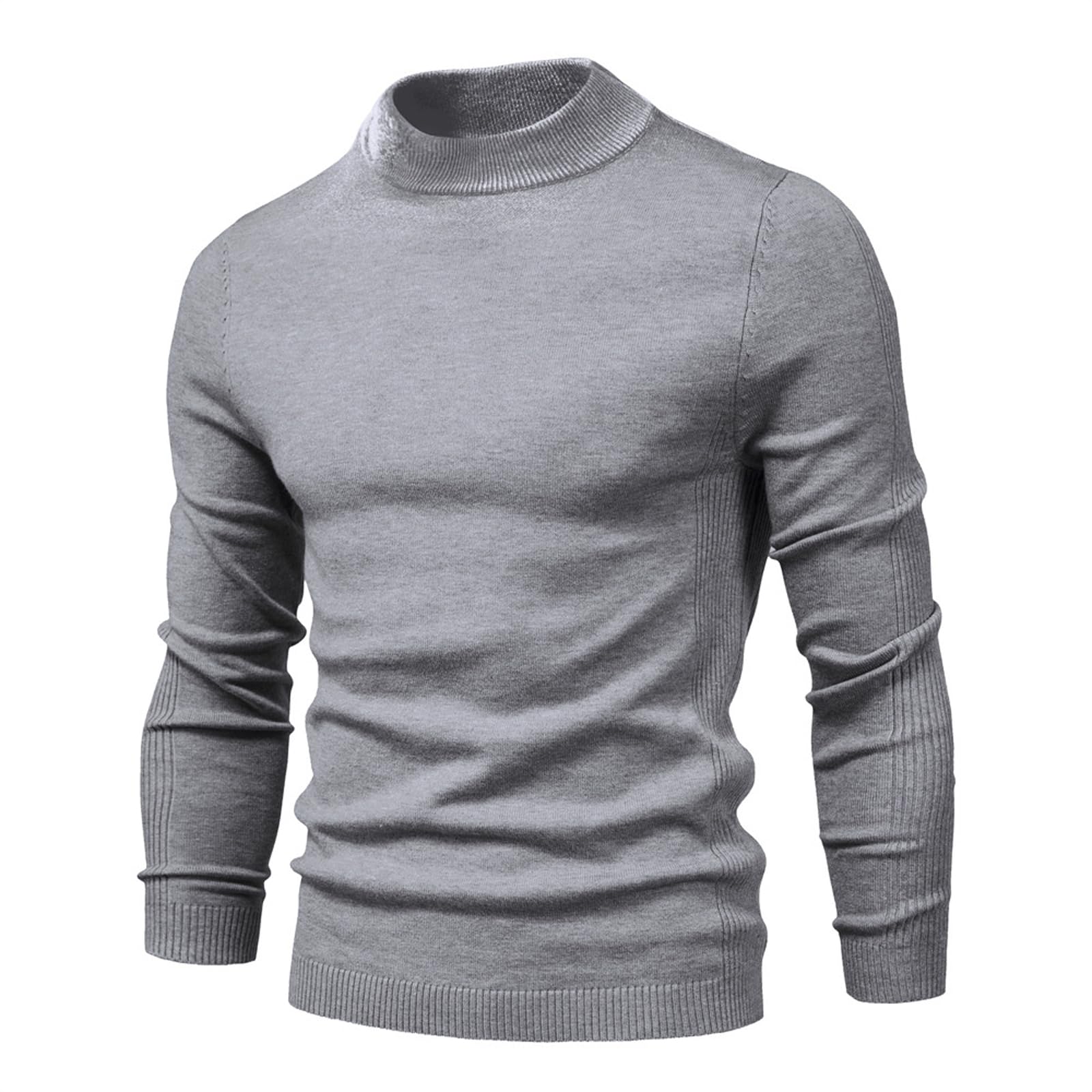 Pull homme hiver chic en maille premium coupe slim fit confortable - 5