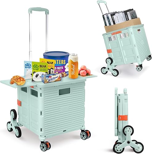 Vista 12 de Ruedas de Repuesto para Subir Escaleras para Carrito de Compras y Lavandería, Ruedas para Subir Escaleras de Carrito de Compras Triangular Trolley