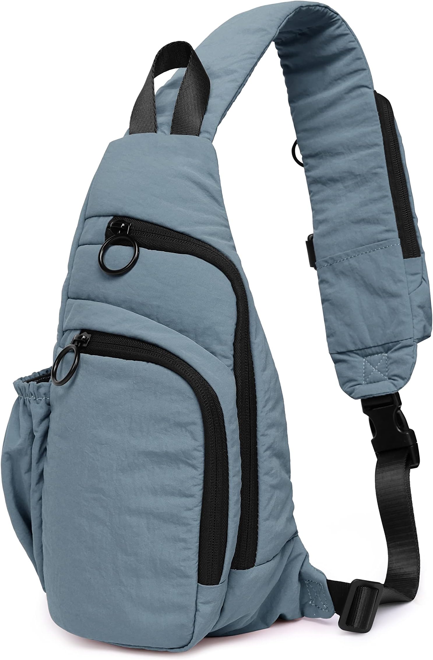 ODODOS Crossbody Sling Bag with Adjustable Straps Small Backpack Lightweight Daypack for Casual Hiking Outdoor Travel, Deep Blue