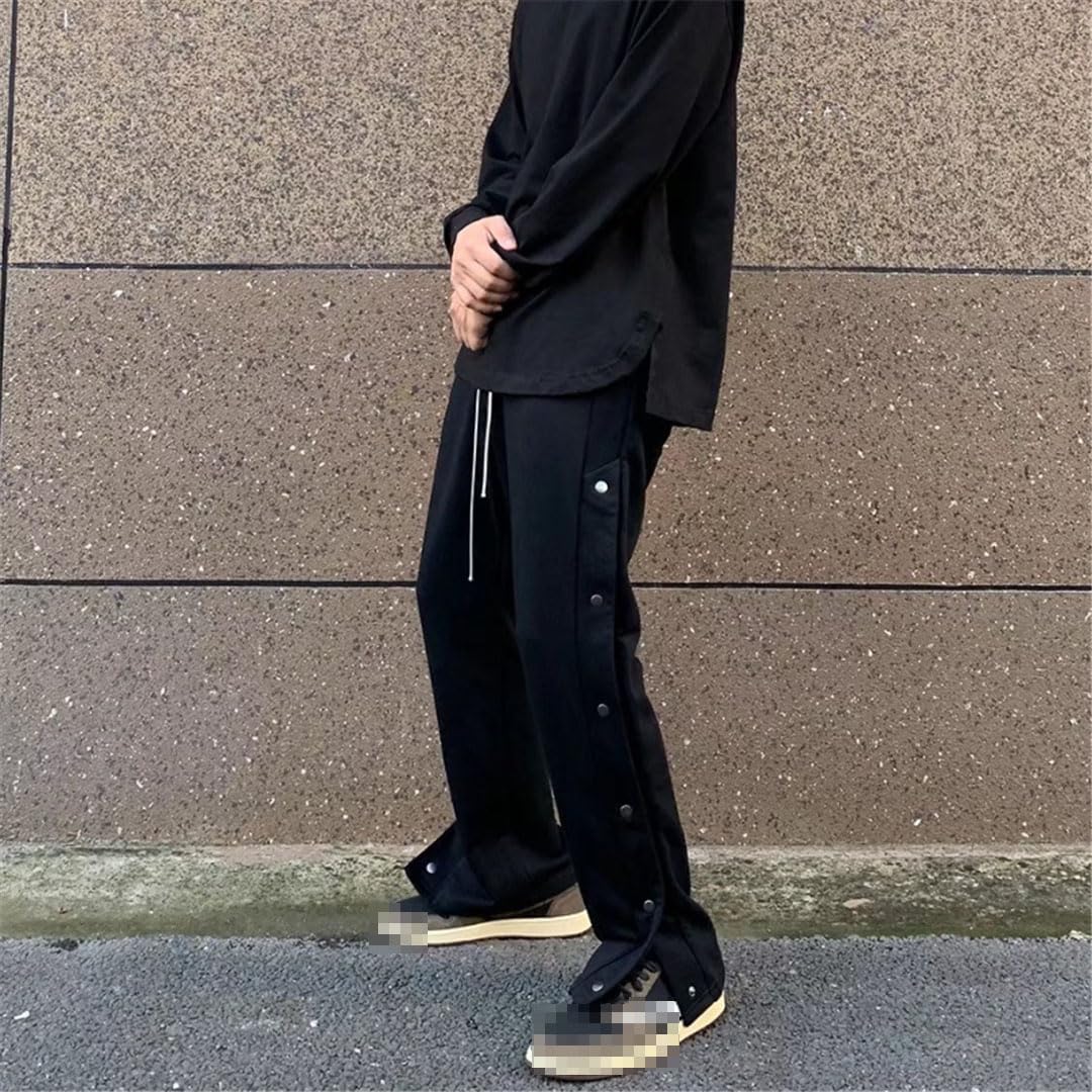 Vogrtcc Pantalones Casuales para Hombres Pantalones Ajustados con Cintura Elástica Y Bolsillos