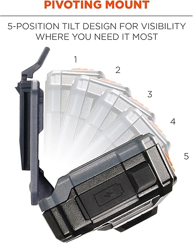 Miniatura 10 de Ergodyne - Linterna frontal 60191, Skullerz 8981, naranja