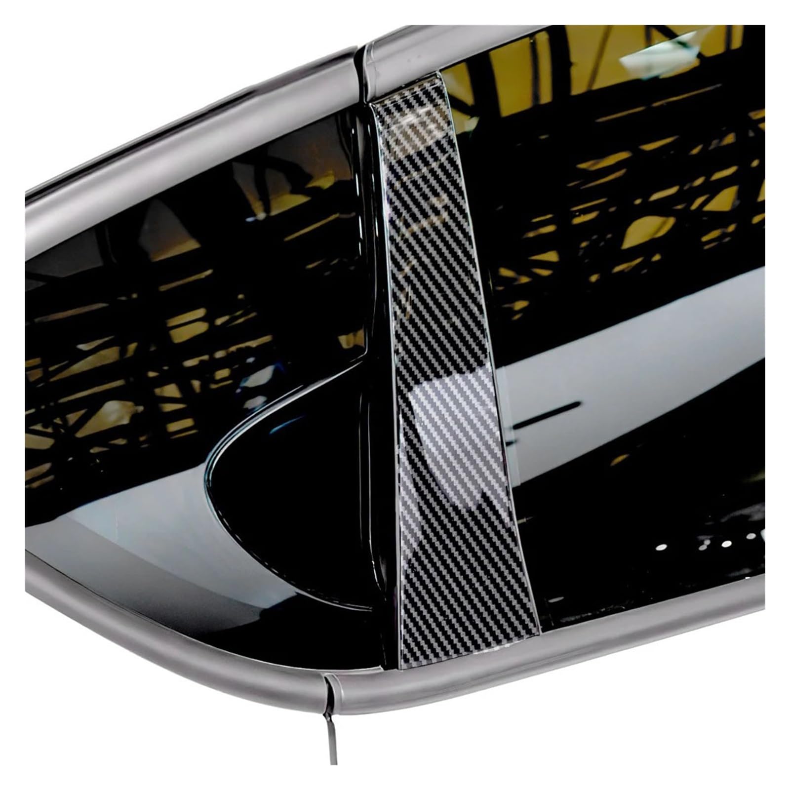 Compatible con Seat Leon MK2 2005-2012 Seat Altea, Ventana de Coche, Columna de Puerta, Pilar BC, embellecedor, Cubierta, Pegatinas de PC en Negro Brillante, Accesorios(Glossy Black)