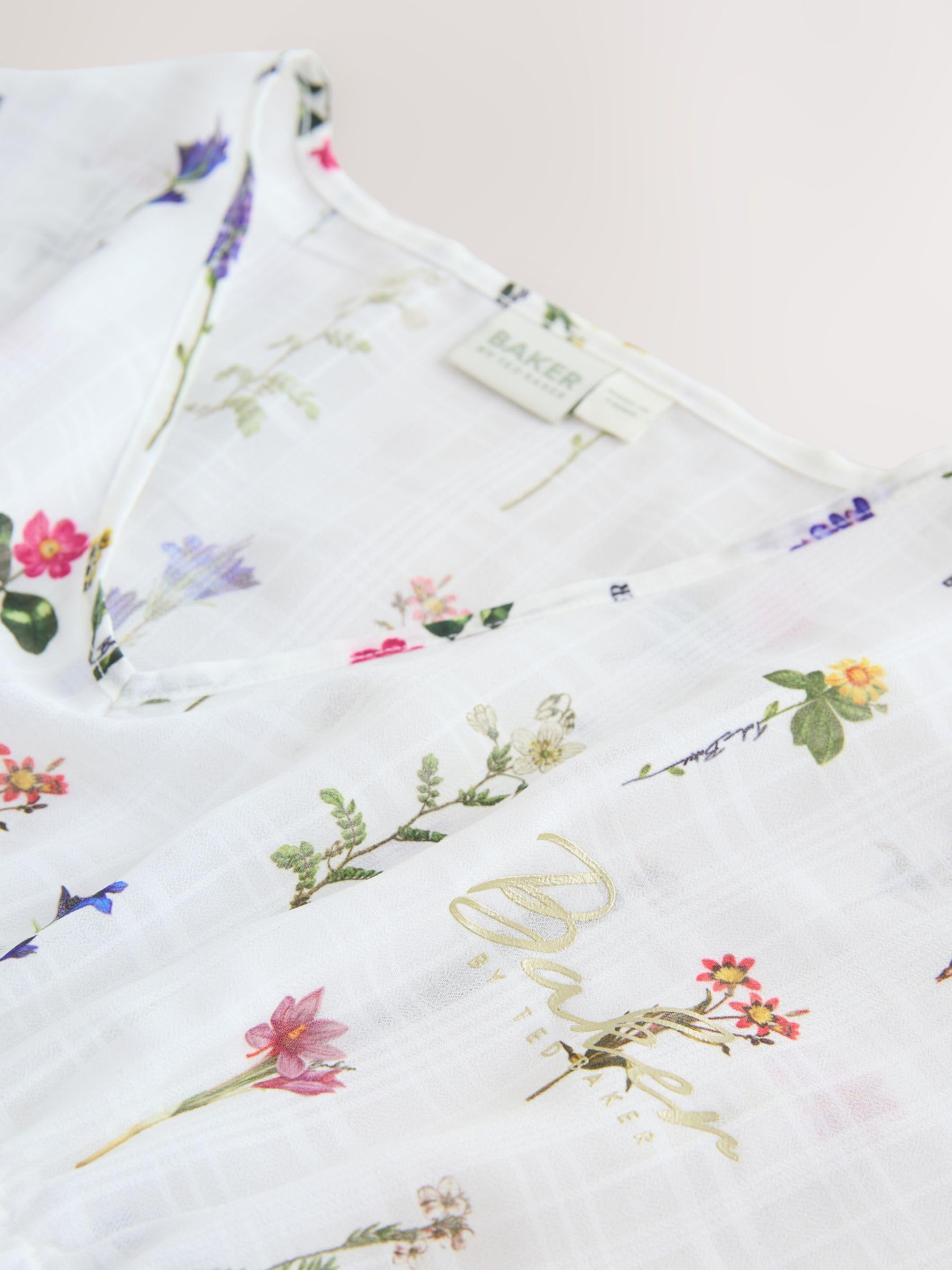 Mädchen Kaftan mit Blumen-Print