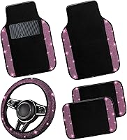 Vista 15 de NBTEPEM Juego completo de tapetes dorados brillantes para automóvil, ajuste universal para la mayoría de automóviles, SUV, camiones, 4 piezas