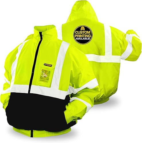 KwikSafety - Charlotte, NC - GUARD, INVESTIGATOR & DISPATCHER Safety Jacket Foldable Hood Class 3 ANSI Tested OSHA