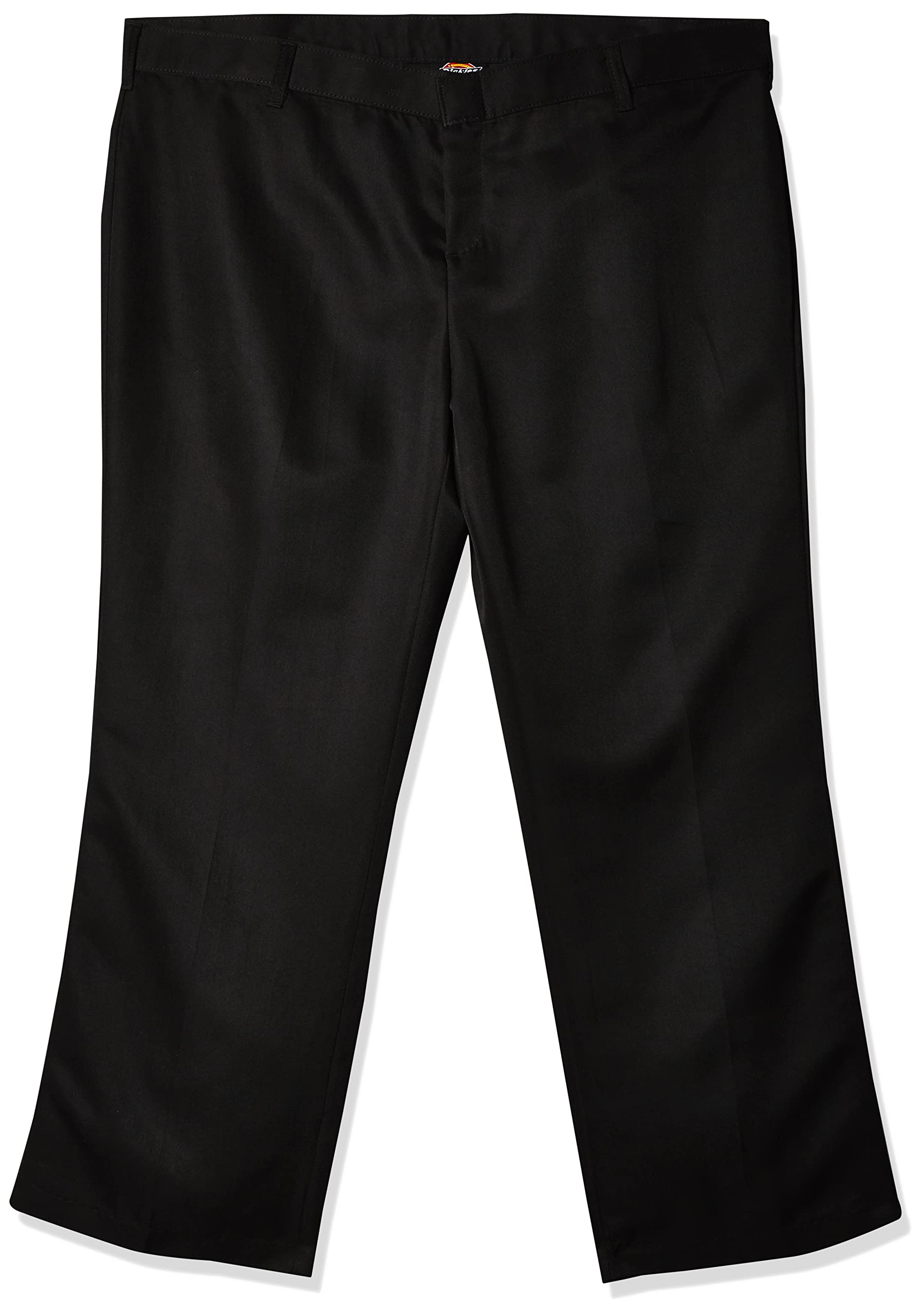 Dickies Occupational Workwear FP830BK Polyester Relaxed Fit Women's Pocketless Micro Denier Pant with Straight Leg, Black