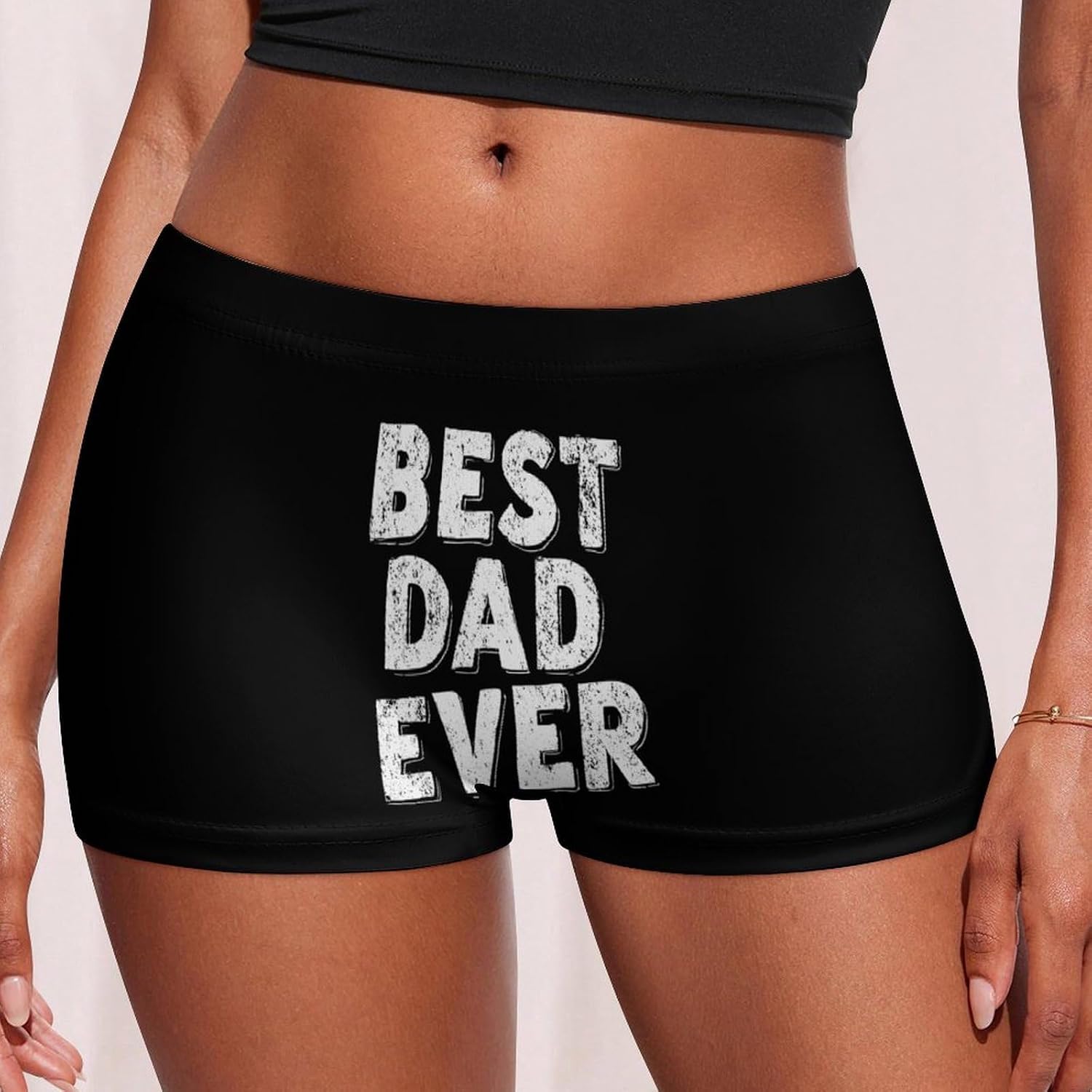 Best Dad Ever Fashion Women's Boxer Briefs Breathable Underpants Trunks Stretch Underwear
