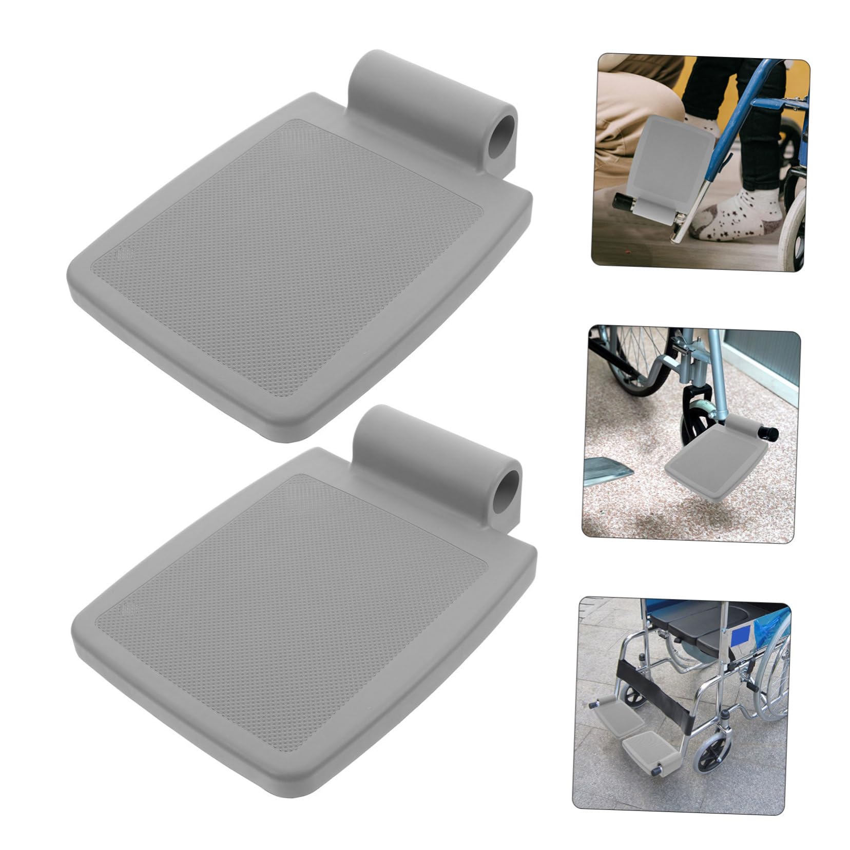 Healeved 10piezas Reposapiés De Rueda De Elevable Accesorios De Repuesto Para Sillas De Soporte Estable y Antideslizante