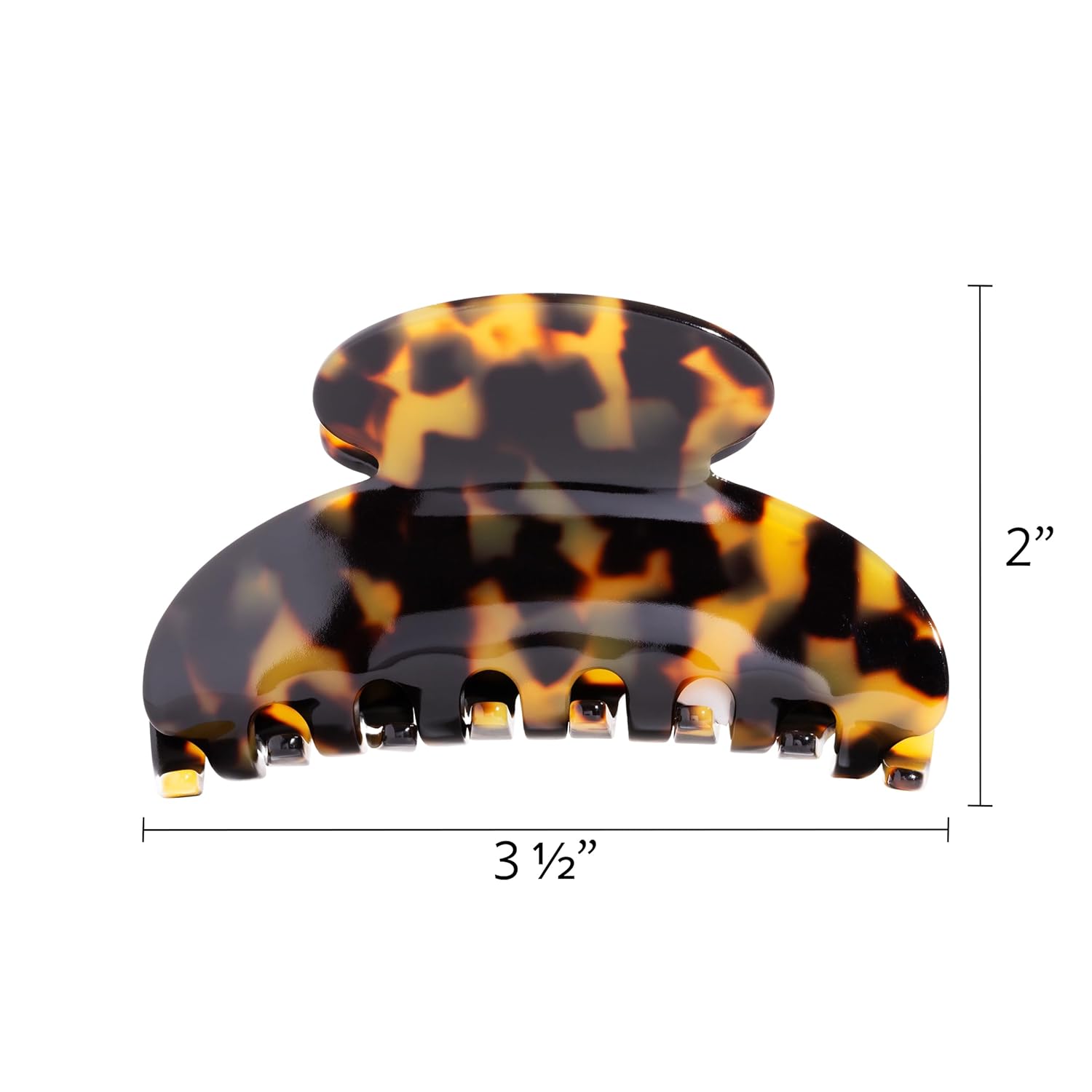 France Luxe Medium Couture Claw Clip, French Classic, Handmade Hair Clips for Women, All Hair Types, Strong Hold With Gentle Grip, Lightweight, Women’s Hair Accessories, Tortoise Tokyo - Image 2