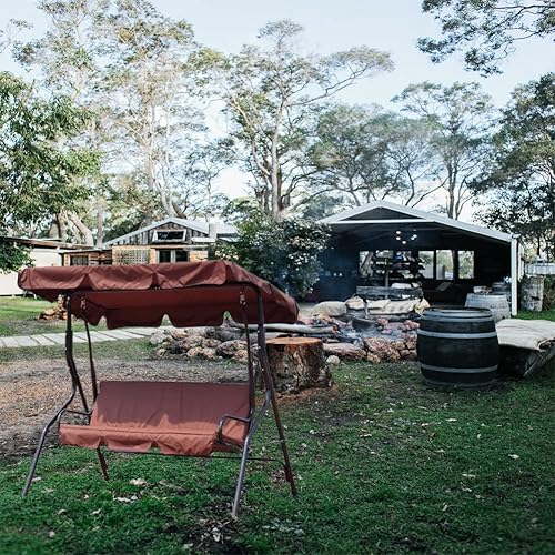 Miniatura 6 de Cubierta de repuesto para toldo de columpio, reemplazo de toldo de columpio de patio al aire libre, cubierta de repuesto para toldo de columpio de 3