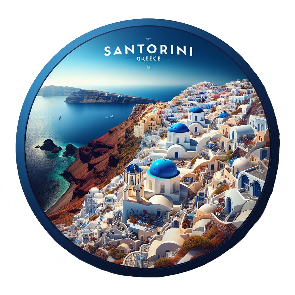 Santorini Greece Souvenir Vinyl Decal Sticker 2-Inch