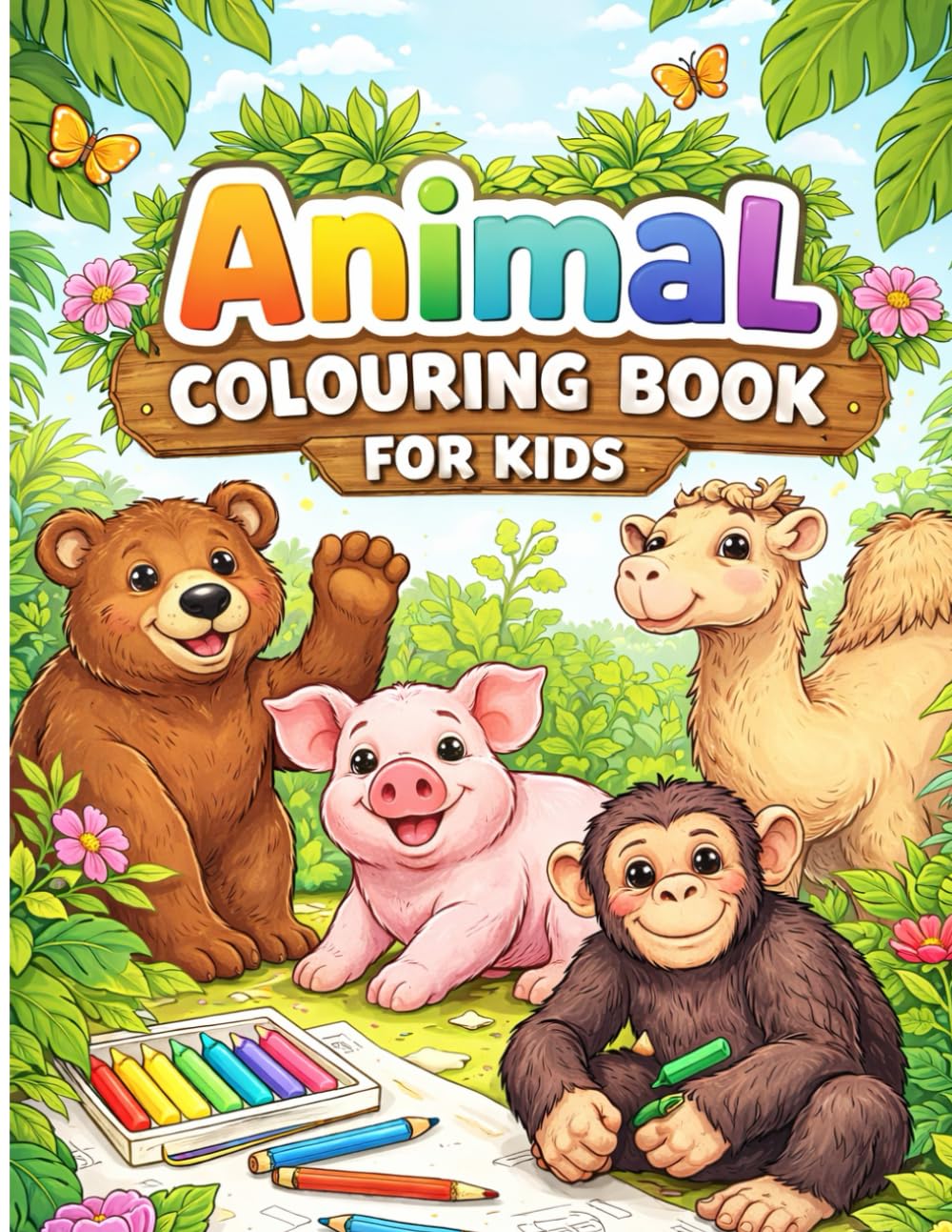 Animal Coloring Book for Kids (The Kiddo Quest)