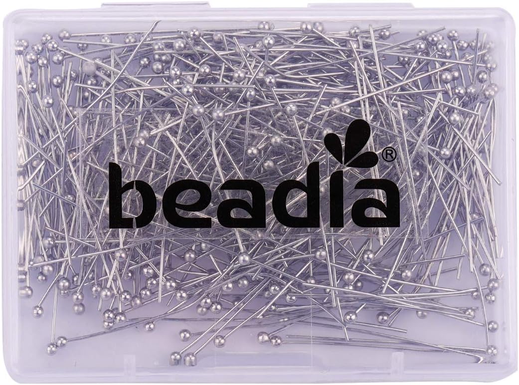 Ball Head pins Platinum for DIY Jewelry Making 40mm 200pcs - Image 4